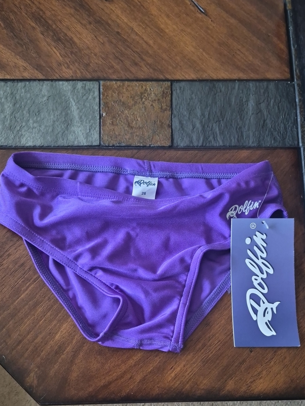 Dolfin men's Purple Swim Bikini Bottom - Size 28 Small NEW!